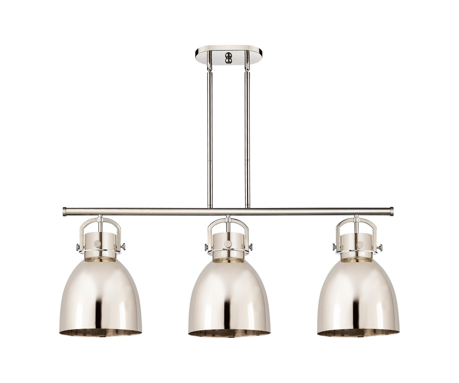Three Light Island Pendant by Innovations - Downtown Urban Collection, Polished Nickel Finish - 410-3I-PN-M412-10PN