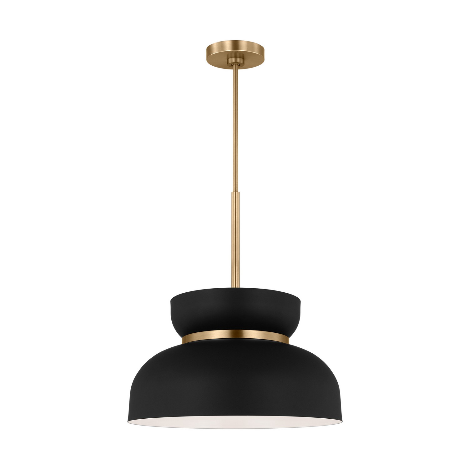 Visual Comfort Studio Pemberton One Light Pendant in Midnight Black - DJP1111SBMBK