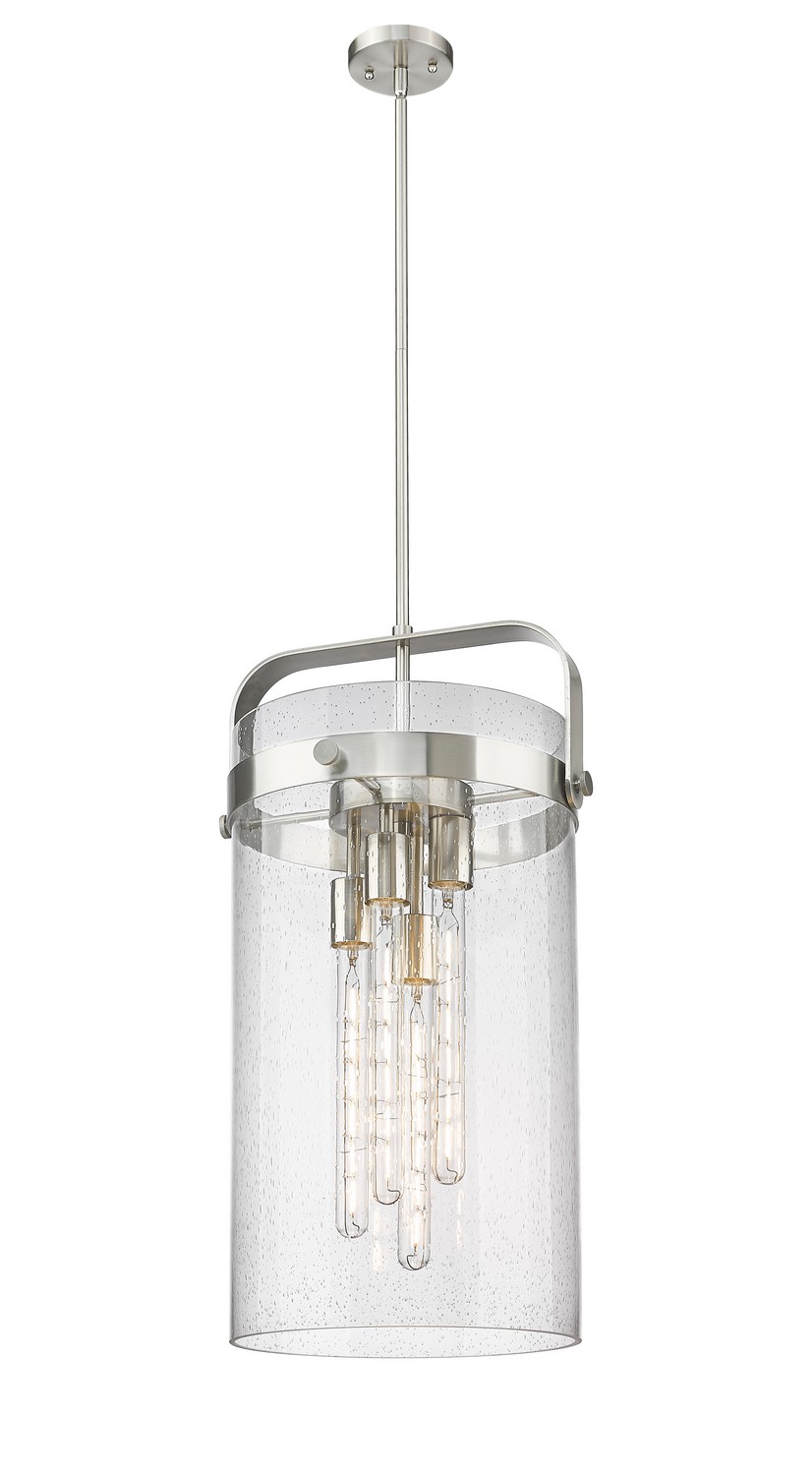 Four Light Pendant by Innovations - Downtown Urban Collection, Satin Nickel Finish - 413-4SL-SN-G413-4S-12SDY