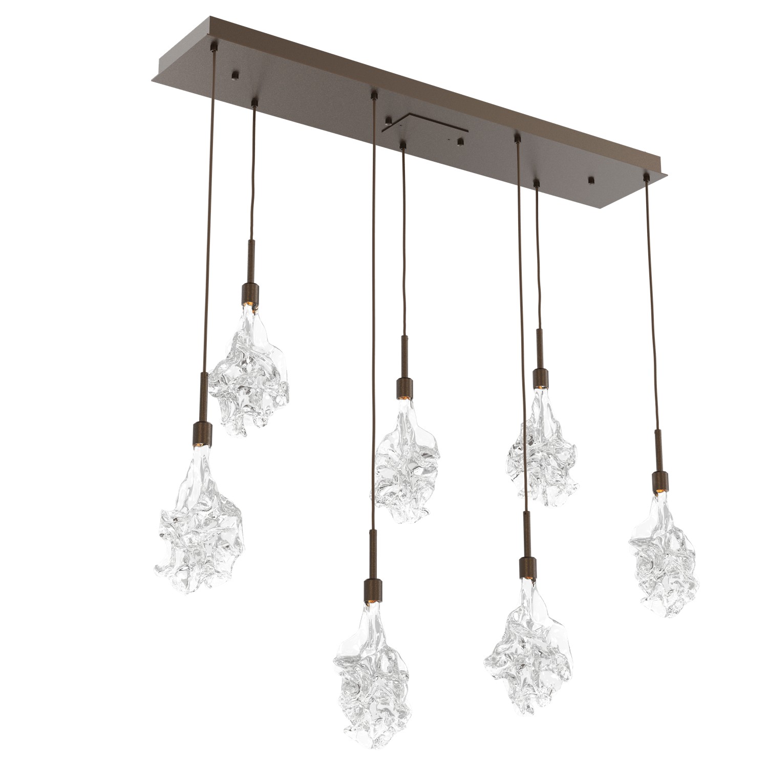 Hammerton Studio Blossom LED Linear Multi-Port in Flat Bronze - PLB0059-07-FB-BC-C01-L3