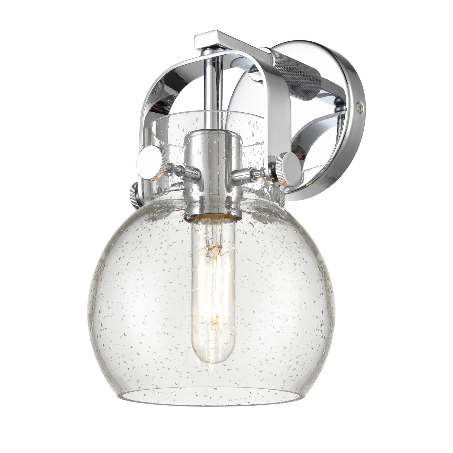 One Light Wall Sconce by Innovations - Downtown Urban Collection, Polished Chrome Finish - 423-1W-PC-G410-6SDY