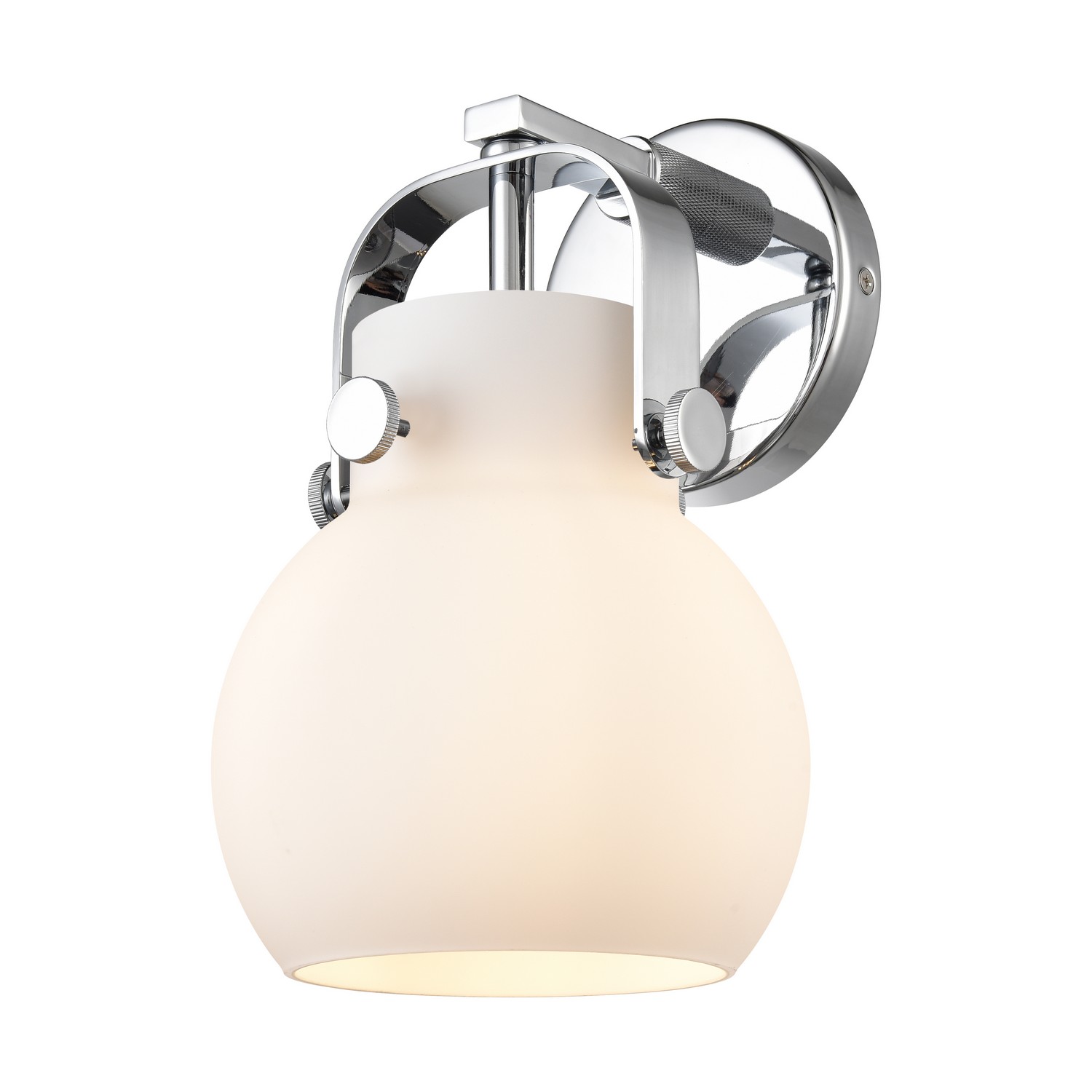 One Light Wall Sconce by Innovations - Downtown Urban Collection, Polished Chrome Finish - 423-1W-PC-G410-6WH