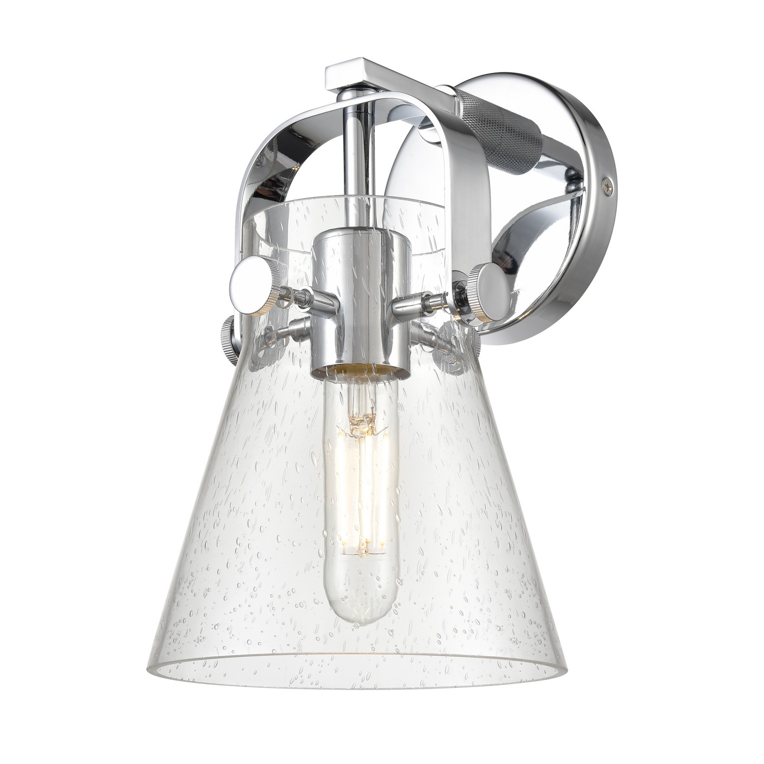 One Light Wall Sconce by Innovations - Downtown Urban Collection, Polished Chrome Finish - 423-1W-PC-G411-6SDY