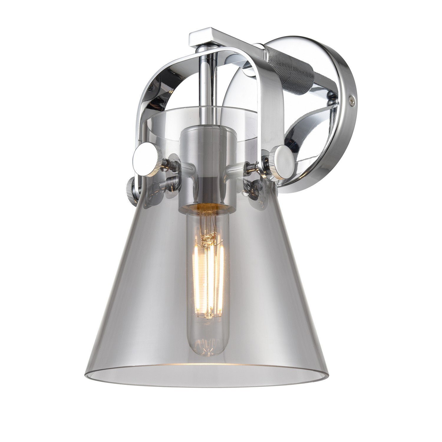 One Light Wall Sconce by Innovations - Downtown Urban Collection, Polished Chrome Finish - 423-1W-PC-G411-6SM
