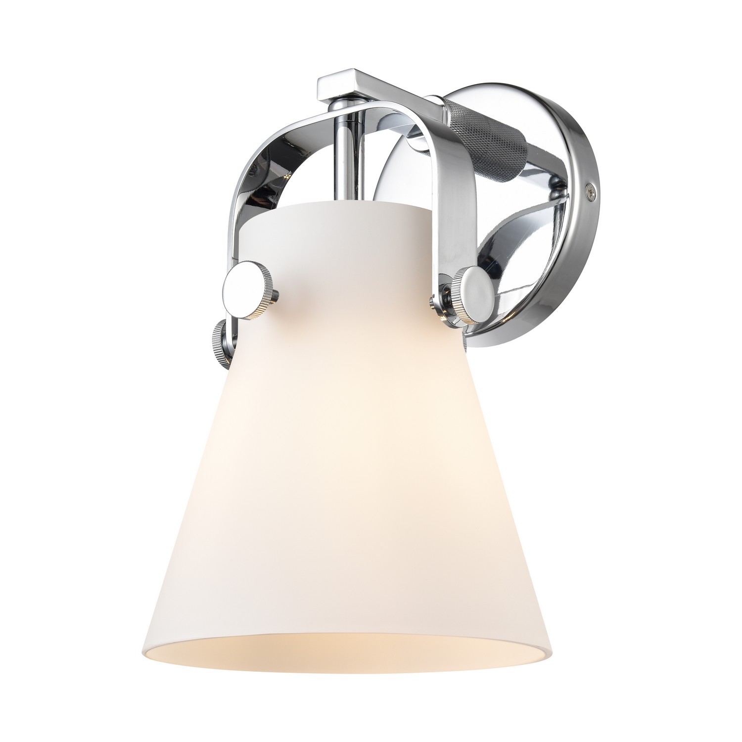 One Light Wall Sconce by Innovations - Downtown Urban Collection, Polished Chrome Finish - 423-1W-PC-G411-6WH