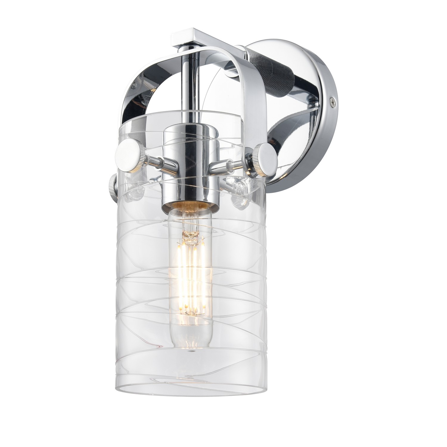One Light Wall Sconce by Innovations - Downtown Urban Collection, Polished Chrome Finish - 423-1W-PC-G423-7DE
