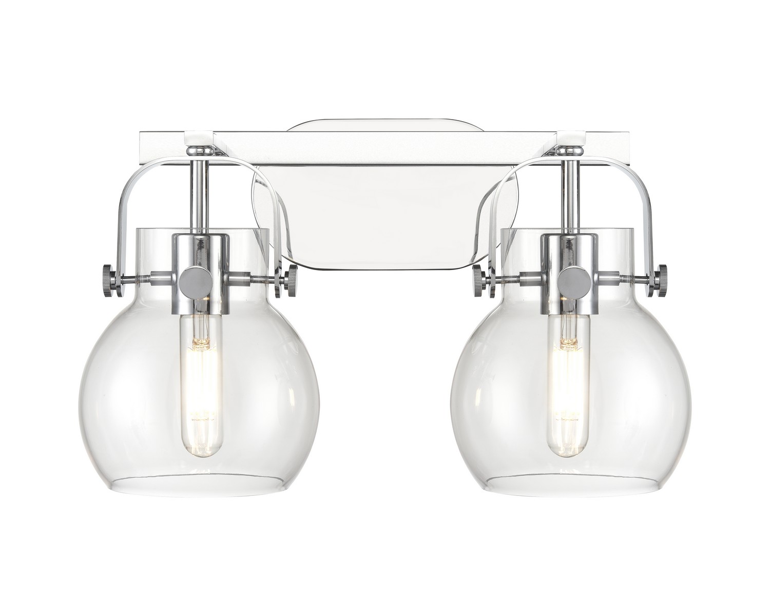 Two Light Bath Vanity by Innovations - Downtown Urban Collection, Polished Chrome Finish - 423-2W-PC-G410-6CL
