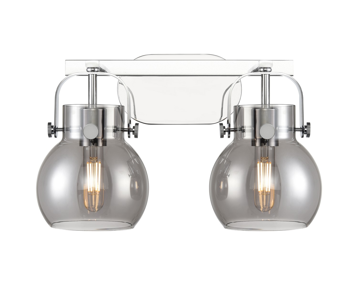 Two Light Bath Vanity by Innovations - Downtown Urban Collection, Polished Chrome Finish - 423-2W-PC-G410-6SM
