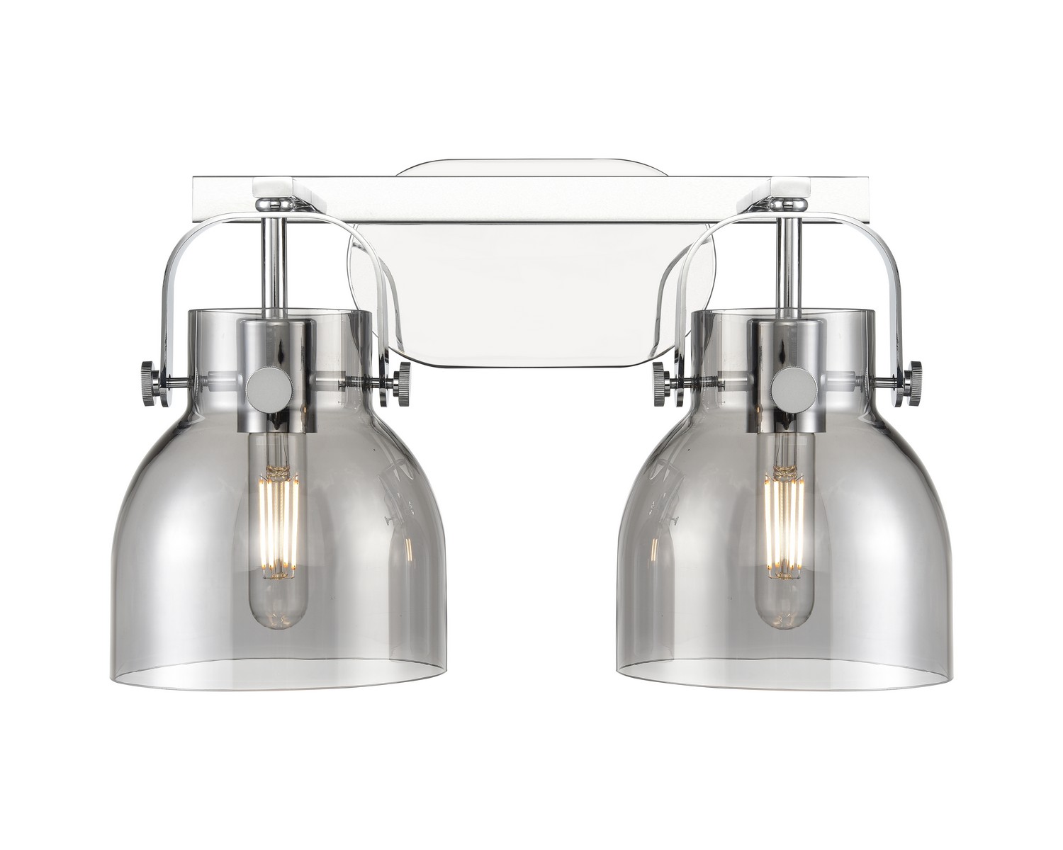 Two Light Bath Vanity by Innovations - Downtown Urban Collection, Polished Chrome Finish - 423-2W-PC-G412-6SM