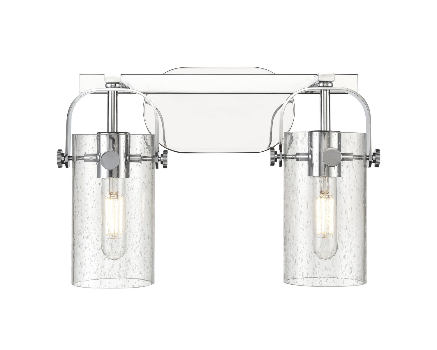 Two Light Bath Vanity by Innovations - Downtown Urban Collection, Polished Chrome Finish - 423-2W-PC-G423-7SDY