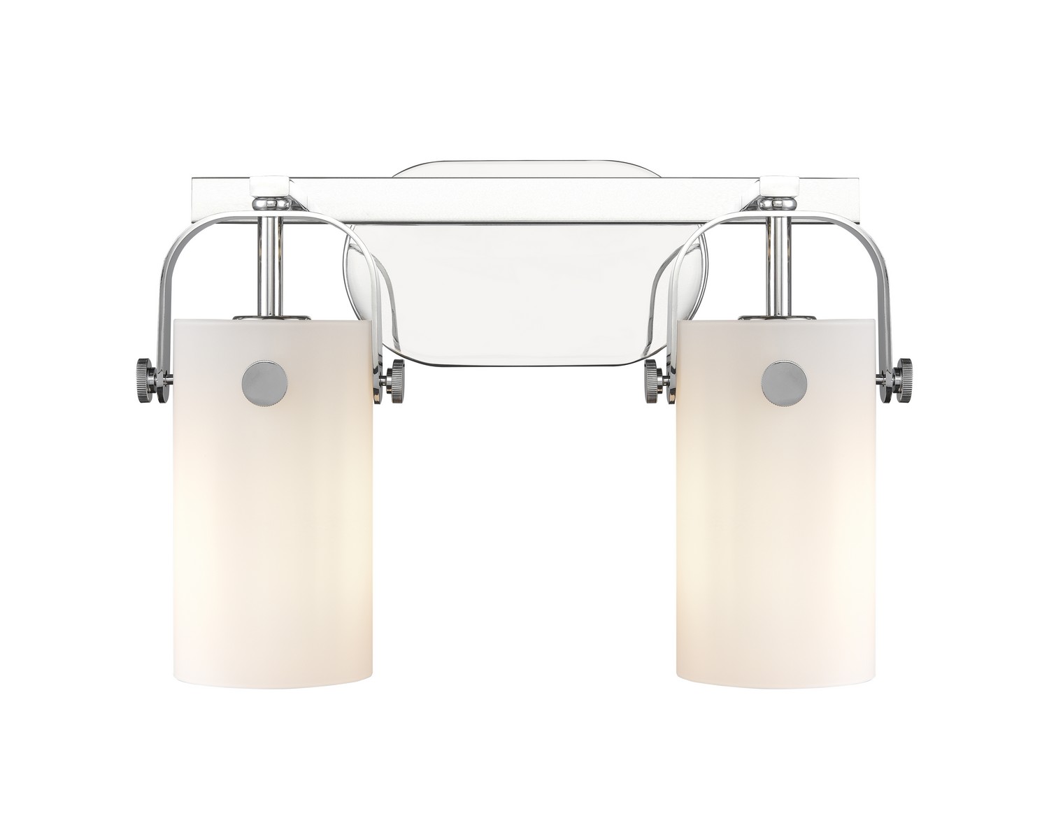 Two Light Bath Vanity by Innovations - Downtown Urban Collection, Polished Chrome Finish - 423-2W-PC-G423-7WH