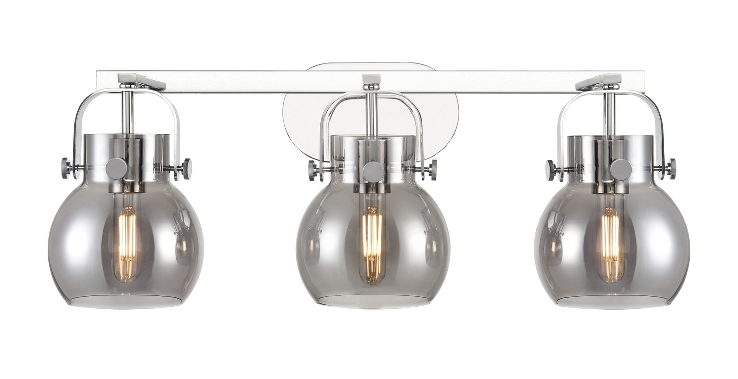 Three Light Bath Vanity by Innovations - Downtown Urban Collection, Polished Chrome Finish - 423-3W-PC-G410-6SM