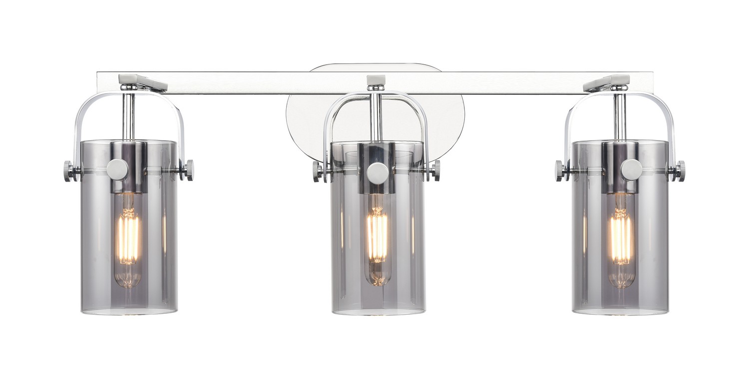 Three Light Bath Vanity by Innovations - Downtown Urban Collection, Polished Chrome Finish - 423-3W-PC-G423-7SM
