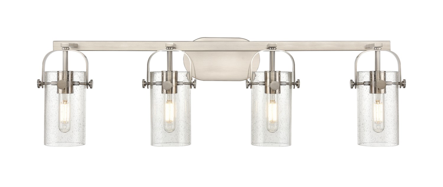 Four Light Bath Vanity by Innovations - Downtown Urban Collection, Brushed Satin Nickel Finish - 423-4W-SN-G423-7SDY