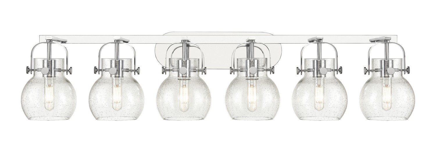 Six Light Bath Vanity by Innovations - Downtown Urban Collection, Polished Chrome Finish - 423-6W-PC-G410-6SDY