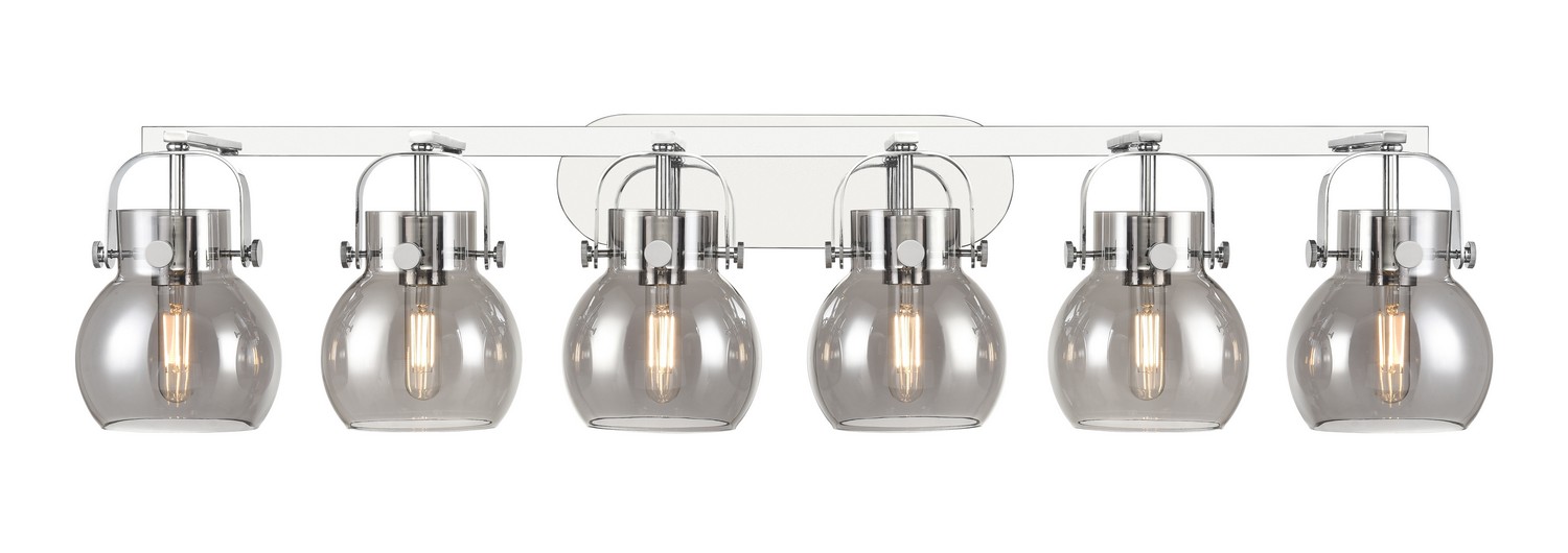 Six Light Bath Vanity by Innovations - Downtown Urban Collection, Polished Chrome Finish - 423-6W-PC-G410-6SM