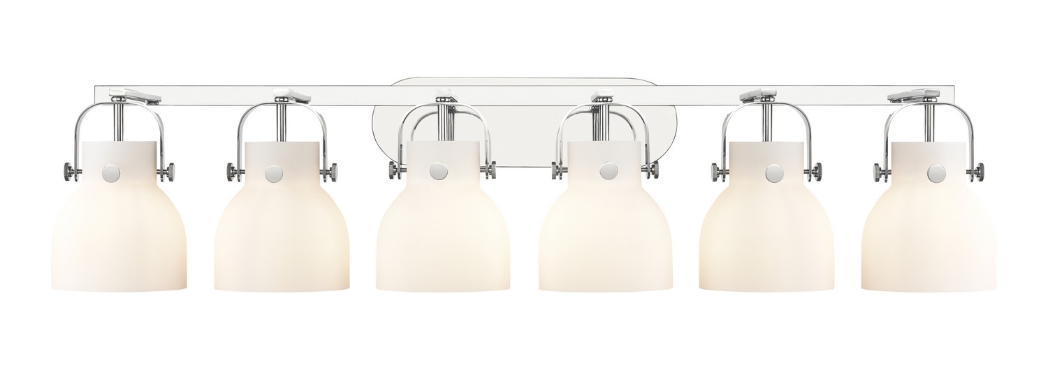 Six Light Bath Vanity by Innovations - Downtown Urban Collection, Polished Chrome Finish - 423-6W-PC-G412-6WH