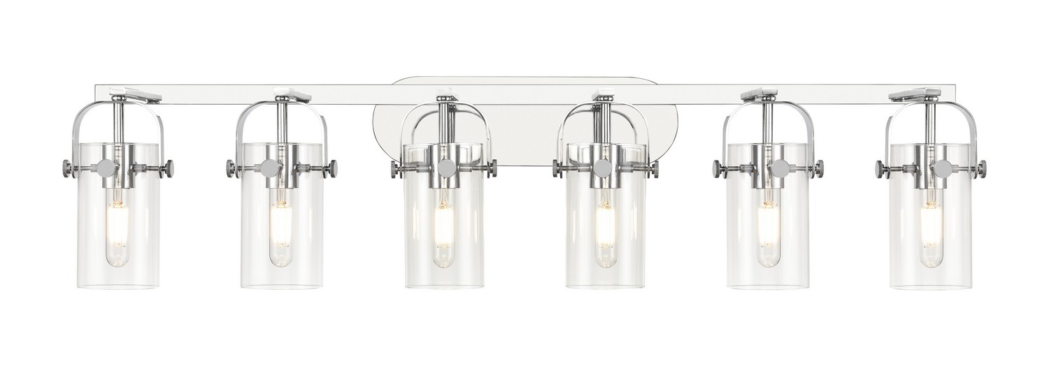 Six Light Bath Vanity by Innovations - Downtown Urban Collection, Polished Chrome Finish - 423-6W-PC-G423-7CL