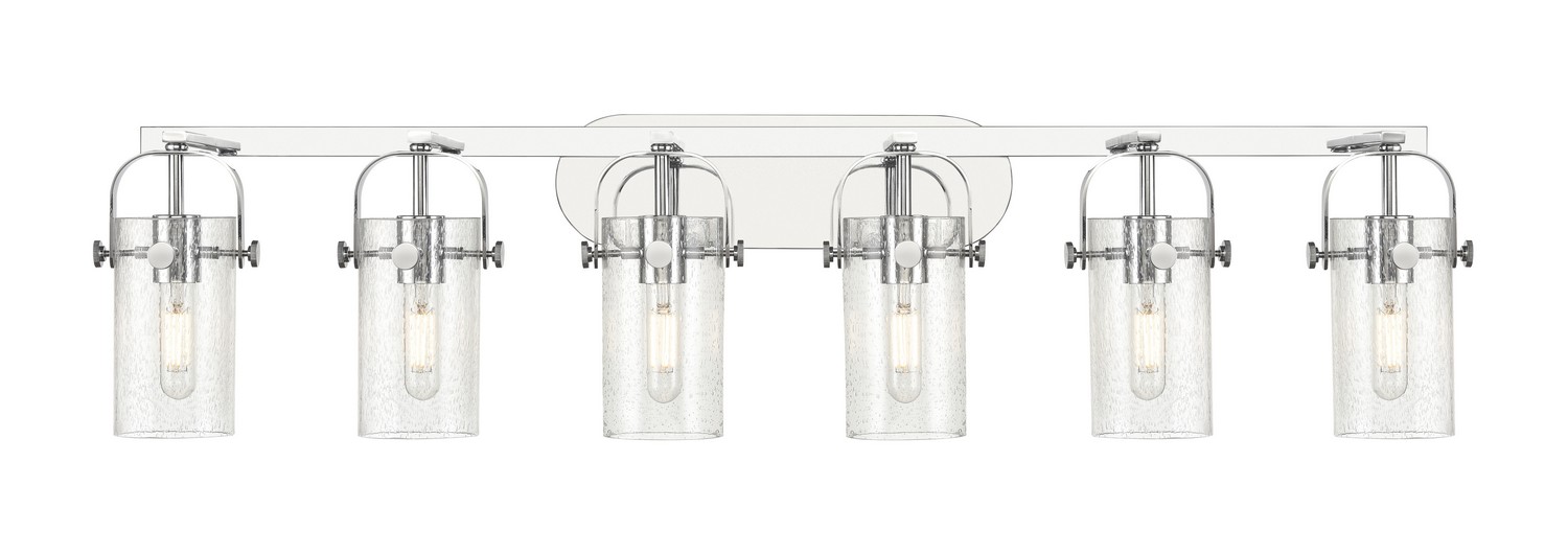 Six Light Bath Vanity by Innovations - Downtown Urban Collection, Polished Chrome Finish - 423-6W-PC-G423-7SDY