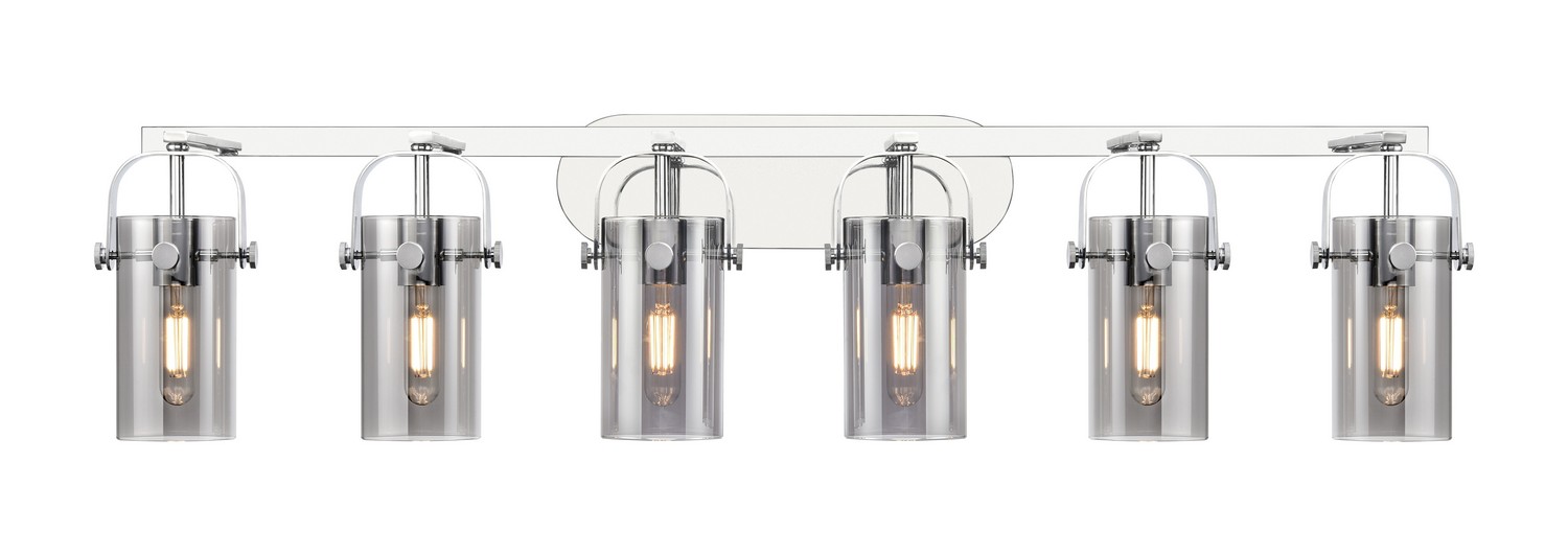 Six Light Bath Vanity by Innovations - Downtown Urban Collection, Polished Chrome Finish - 423-6W-PC-G423-7SM