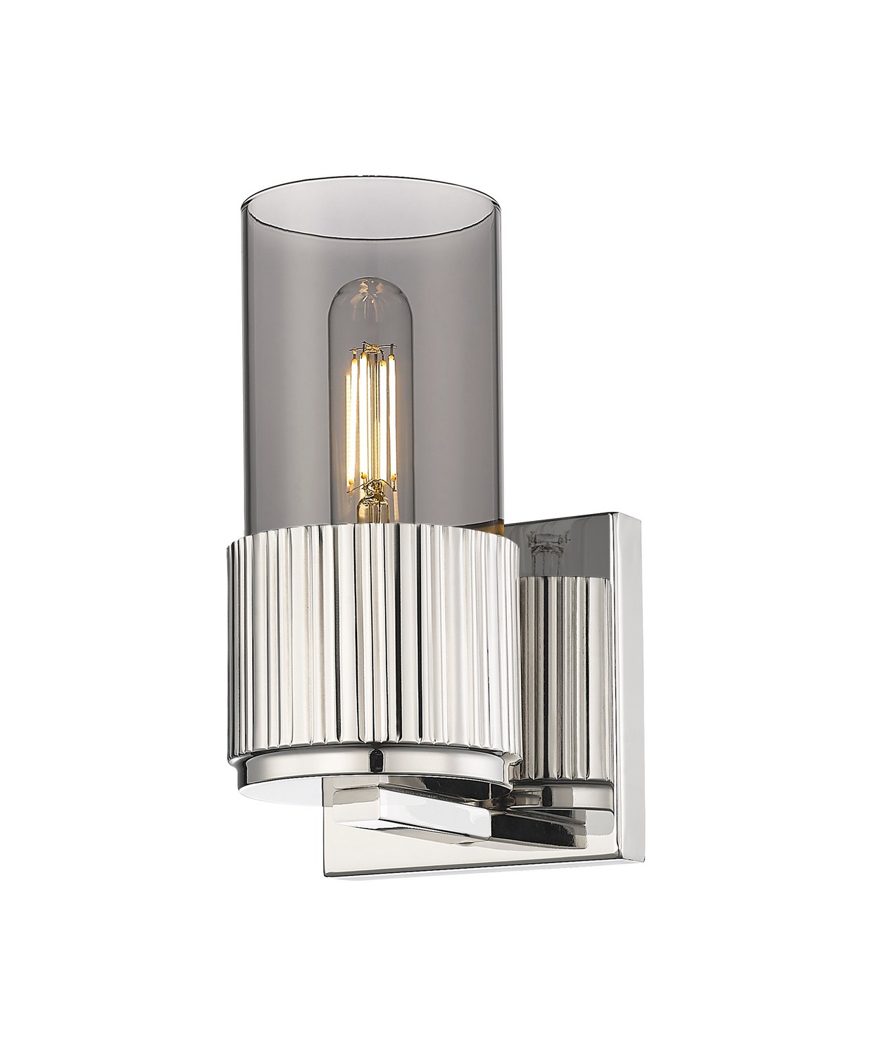 One Light Wall Sconce by Innovations - Downtown Urban Collection, Polished Nickel Finish - 428-1W-PN-G428-7SM