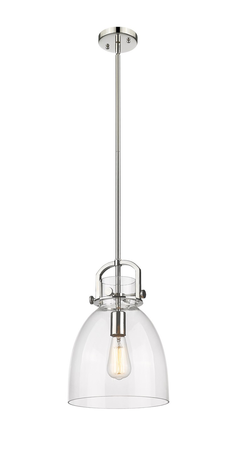 One Light Mini Pendant by Innovations - Downtown Urban Collection, Polished Nickel Finish - 410-1SM-PN-G412-10CL