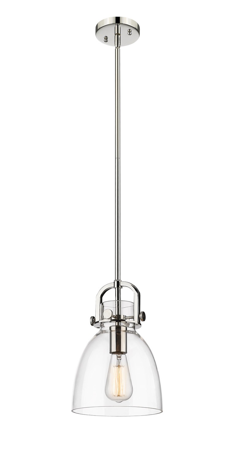 One Light Mini Pendant by Innovations - Downtown Urban Collection, Polished Nickel Finish - 410-1SS-PN-G412-8CL