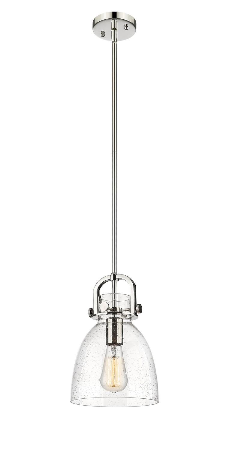 One Light Mini Pendant by Innovations - Downtown Urban Collection, Polished Nickel Finish - 410-1SS-PN-G412-8SDY