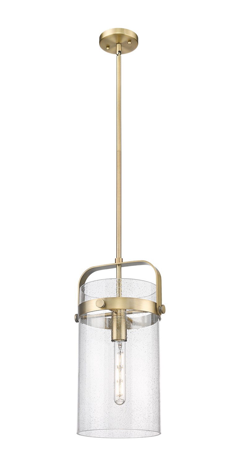 One Light Mini Pendant by Innovations - Downtown Urban Collection, Brushed Brass Finish - 413-1SM-BB-G413-1S-8SDY