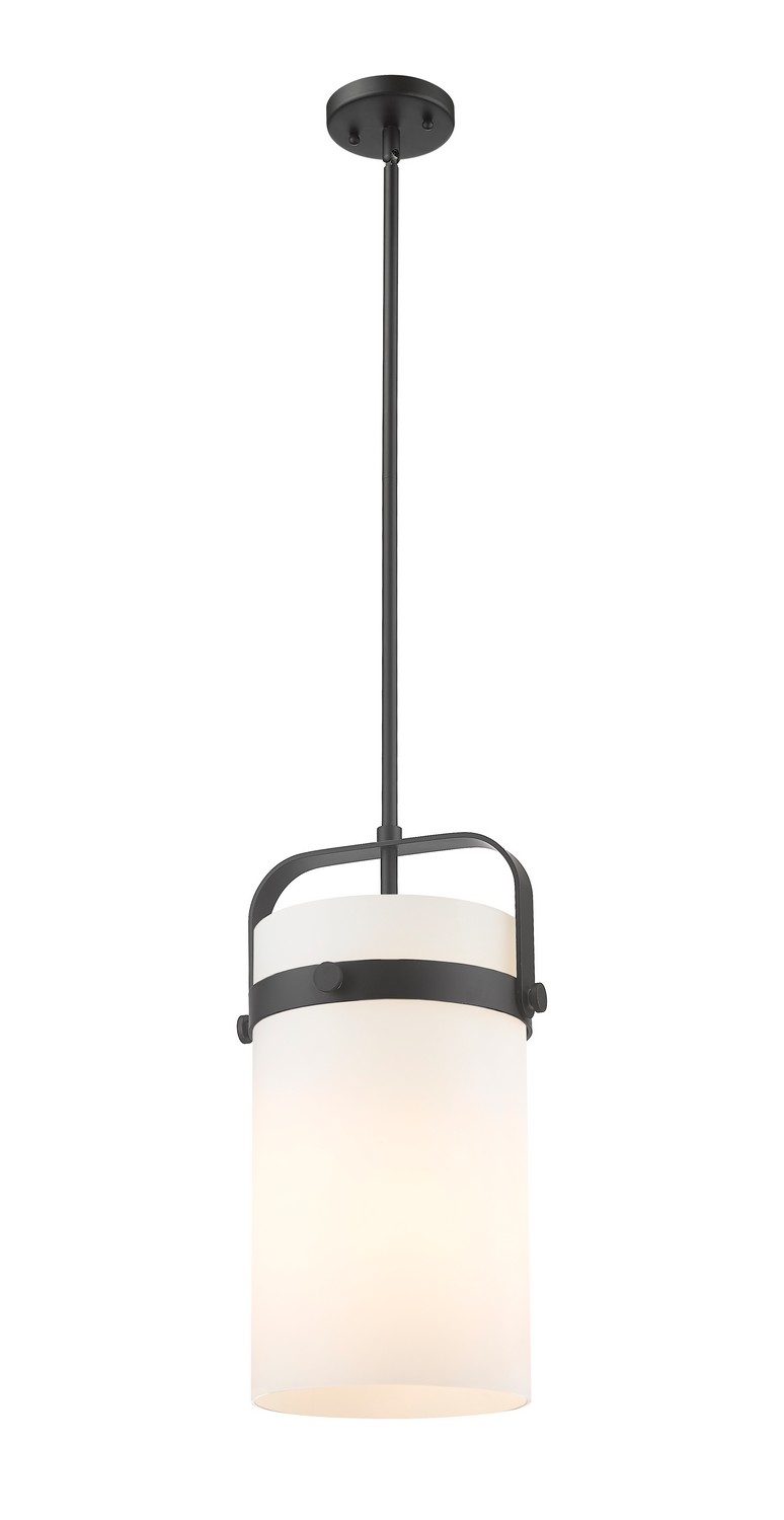 One Light Mini Pendant by Innovations - Downtown Urban Collection, Matte Black Finish - 413-1SM-BK-G413-1S-8WH