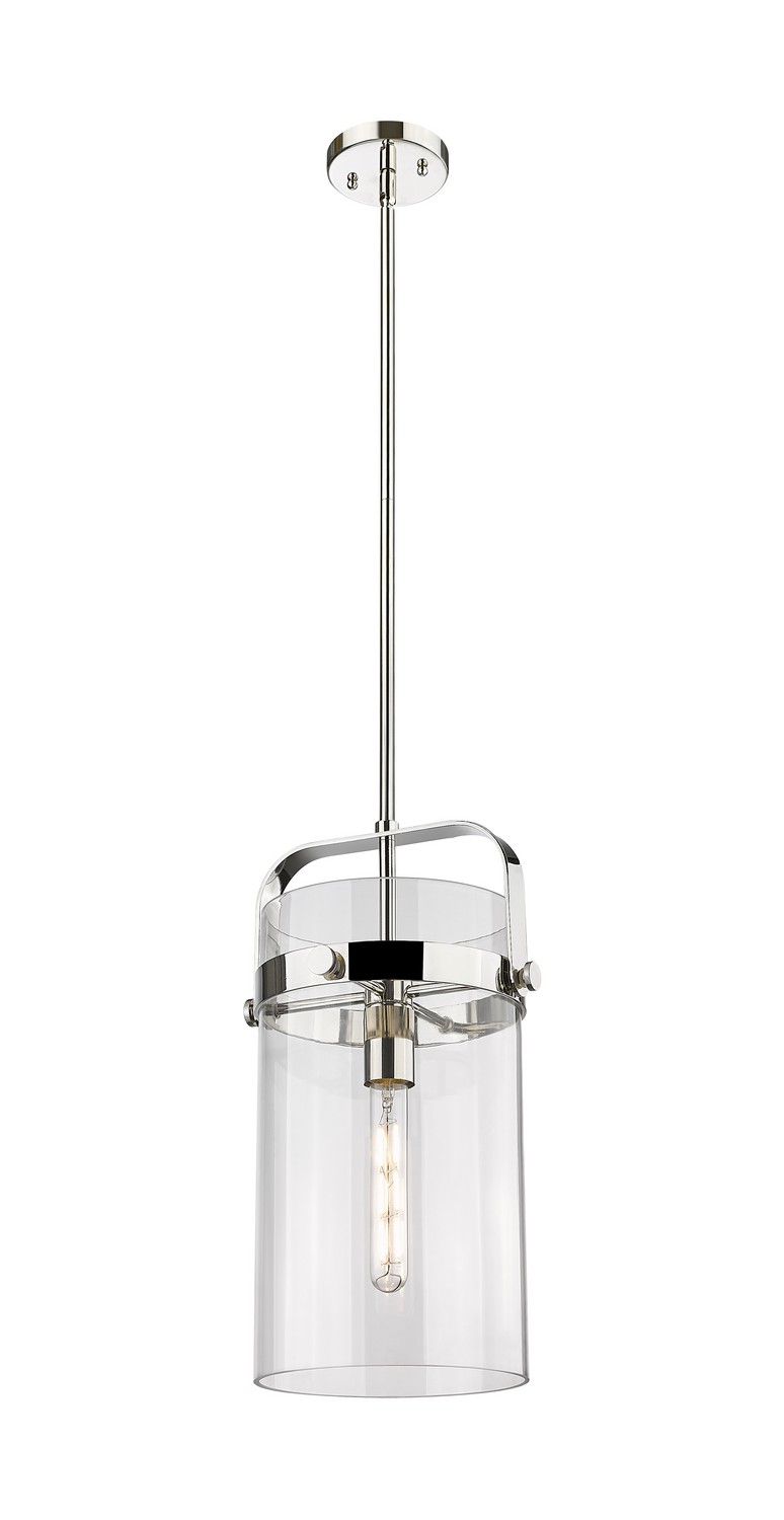 One Light Mini Pendant by Innovations - Downtown Urban Collection, Polished Nickel Finish - 413-1SM-PN-G413-1S-8CL