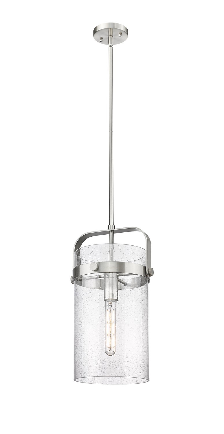 One Light Mini Pendant by Innovations - Downtown Urban Collection, Satin Nickel Finish - 413-1SM-SN-G413-1S-8SDY