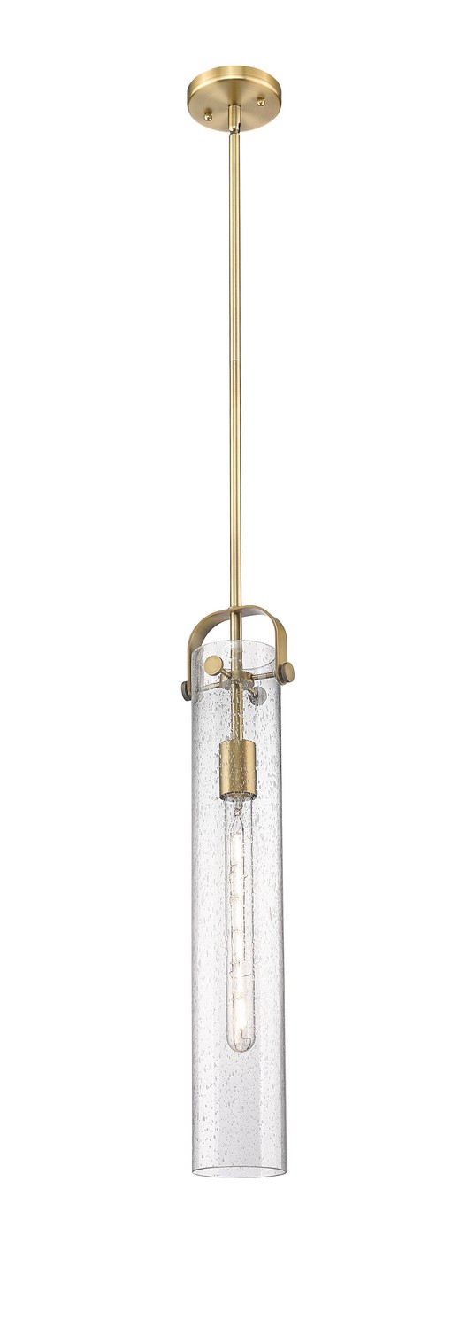 One Light Pendant by Innovations - Downtown Urban Collection, Brushed Brass Finish - 413-1SS-BB-G413-1S-4SDY