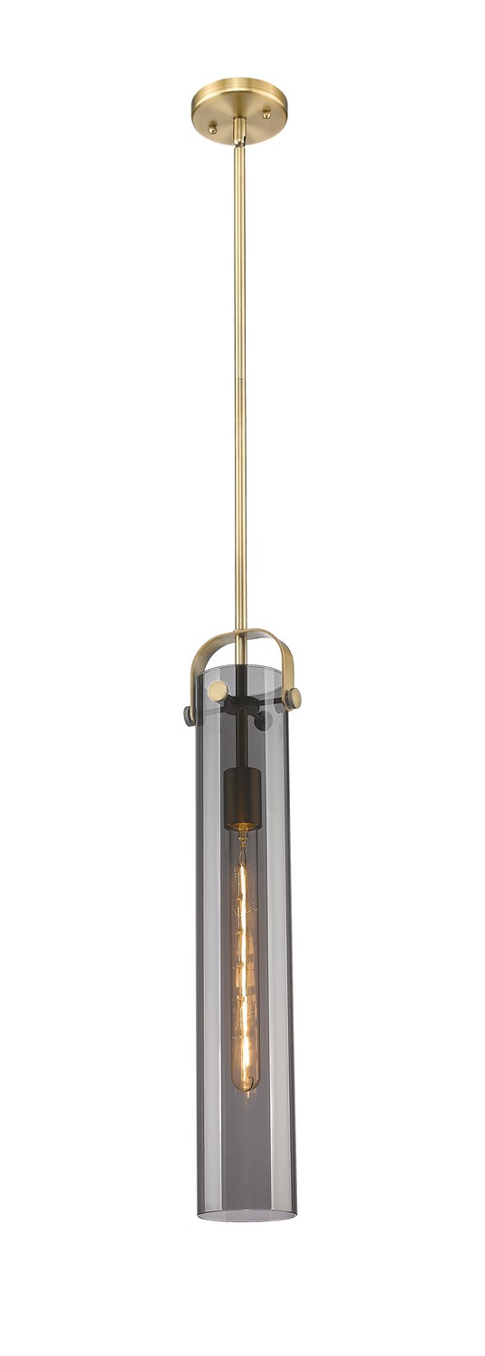 One Light Pendant by Innovations - Downtown Urban Collection, Brushed Brass Finish - 413-1SS-BB-G413-1S-4SM