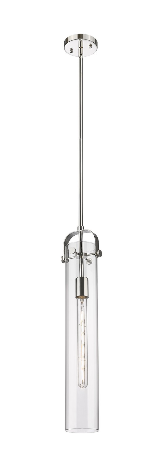 One Light Pendant by Innovations - Downtown Urban Collection, Polished Nickel Finish - 413-1SS-PN-G413-1S-4CL