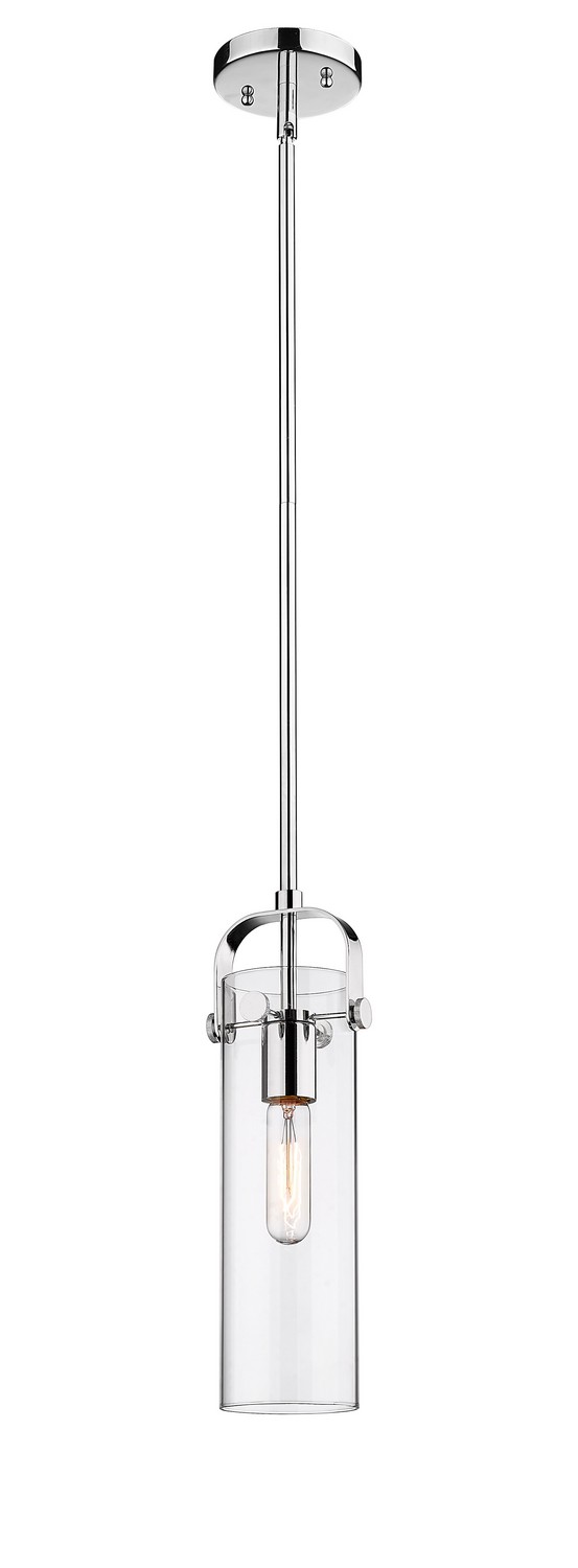 One Light Pendant by Innovations - Downtown Urban Collection, Polished Chrome Finish - 423-1S-PC-G423-12CL