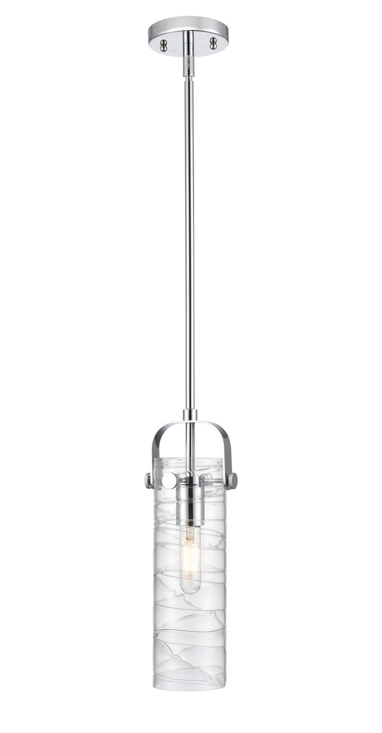 One Light Pendant by Innovations - Downtown Urban Collection, Polished Chrome Finish - 423-1S-PC-G423-12DE