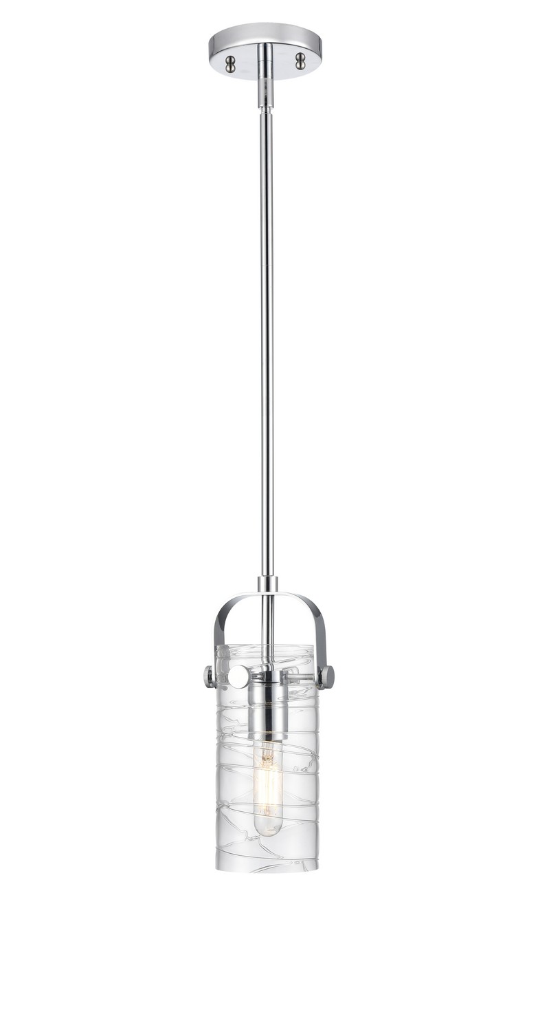 One Light Pendant by Innovations - Downtown Urban Collection, Polished Chrome Finish - 423-1S-PC-G423-7DE