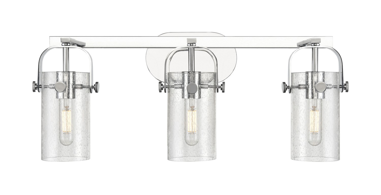 Three Light Bath Vanity by Innovations - Downtown Urban Collection, Polished Chrome Finish - 423-3W-PC-G423-7SDY
