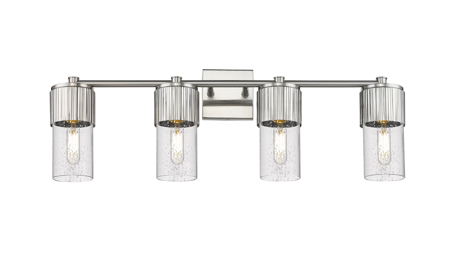 Four Light Bath Vanity by Innovations - Downtown Urban Collection, Satin Nickel Finish - 428-4W-SN-G428-7SDY