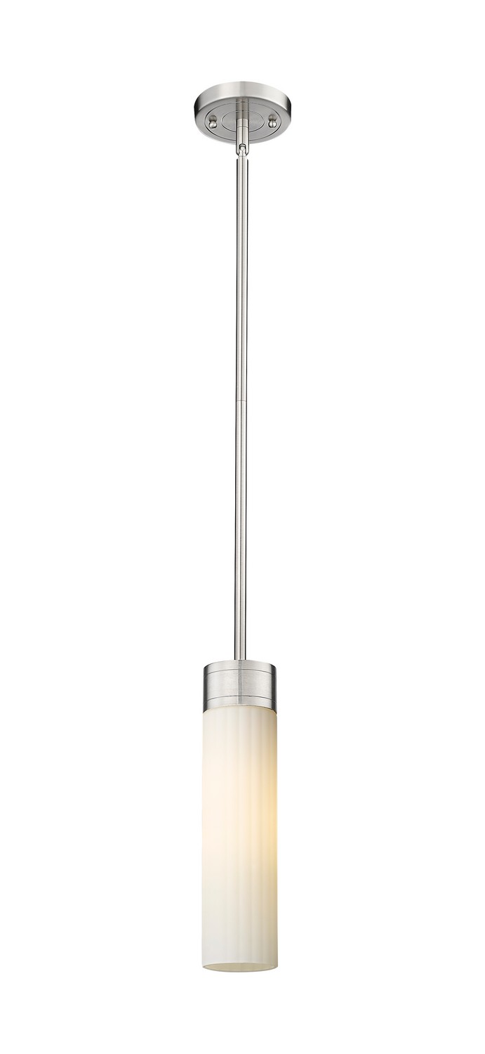 One Light Pendant by Innovations - Downtown Urban Collection, Satin Nickel Finish - 429-1S-SN-G429-11WH