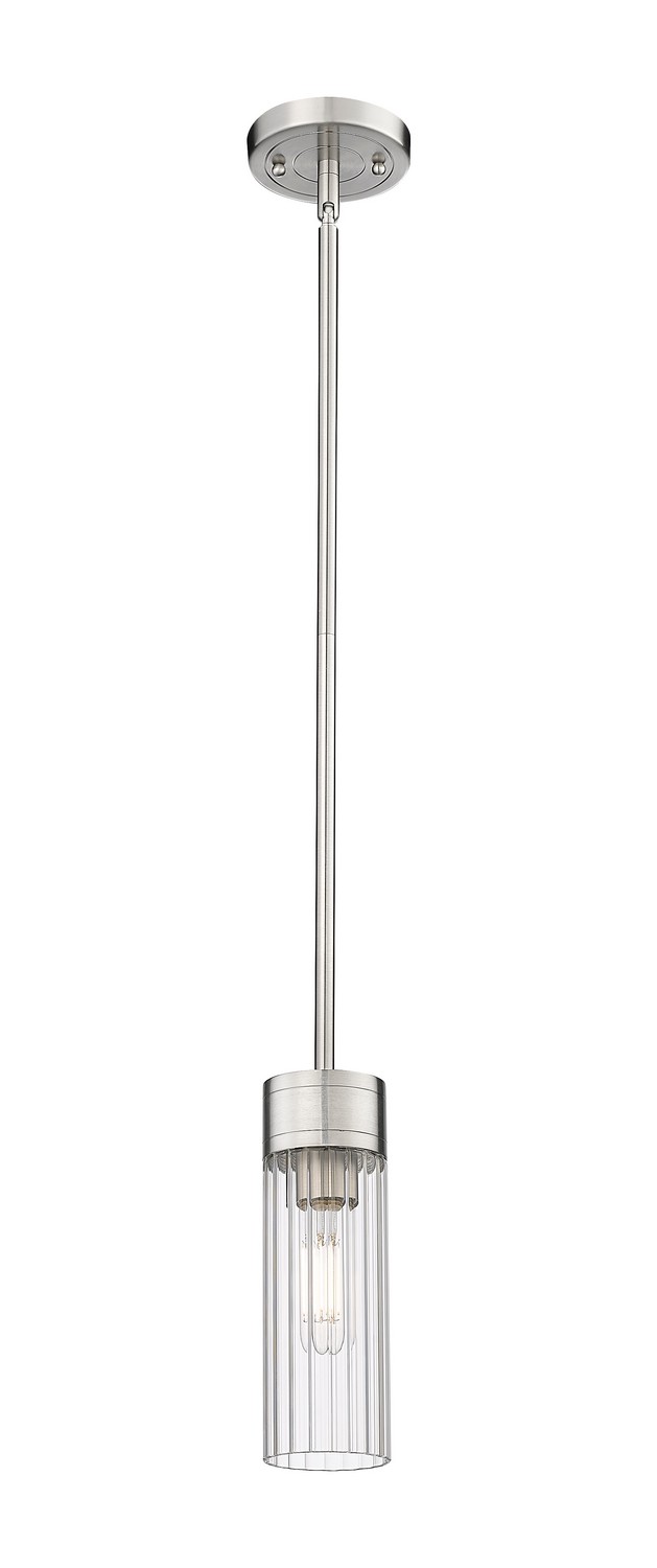 One Light Pendant by Innovations - Downtown Urban Collection, Satin Nickel Finish - 429-1S-SN-G429-8CL