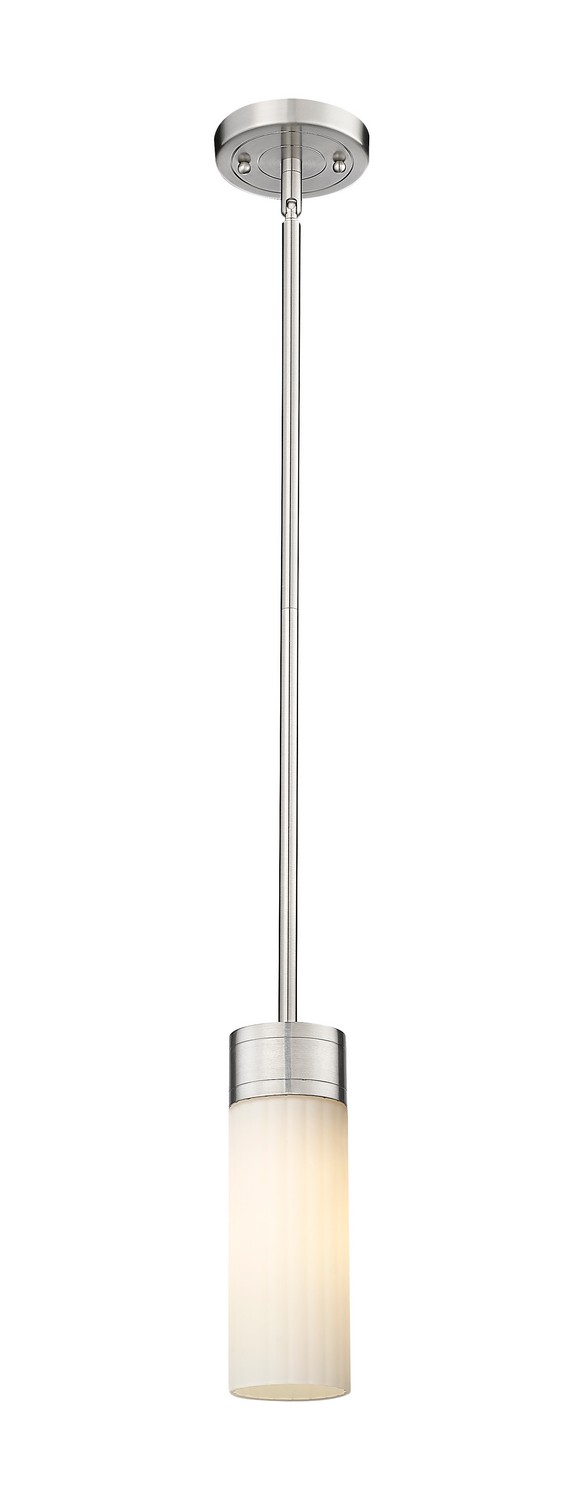 One Light Pendant by Innovations - Downtown Urban Collection, Satin Nickel Finish - 429-1S-SN-G429-8WH