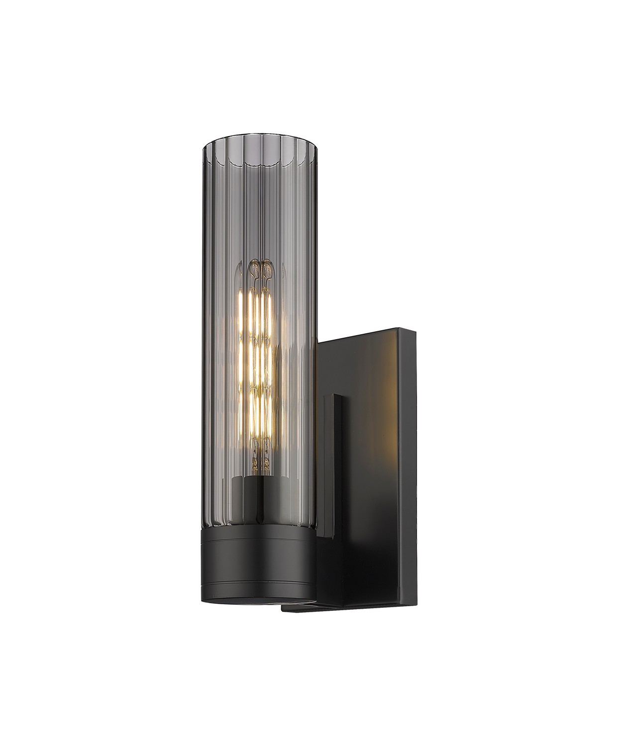 One Light Wall Sconce by Innovations - Downtown Urban Collection, Matte Black Finish - 429-1W-BK-G429-11SM