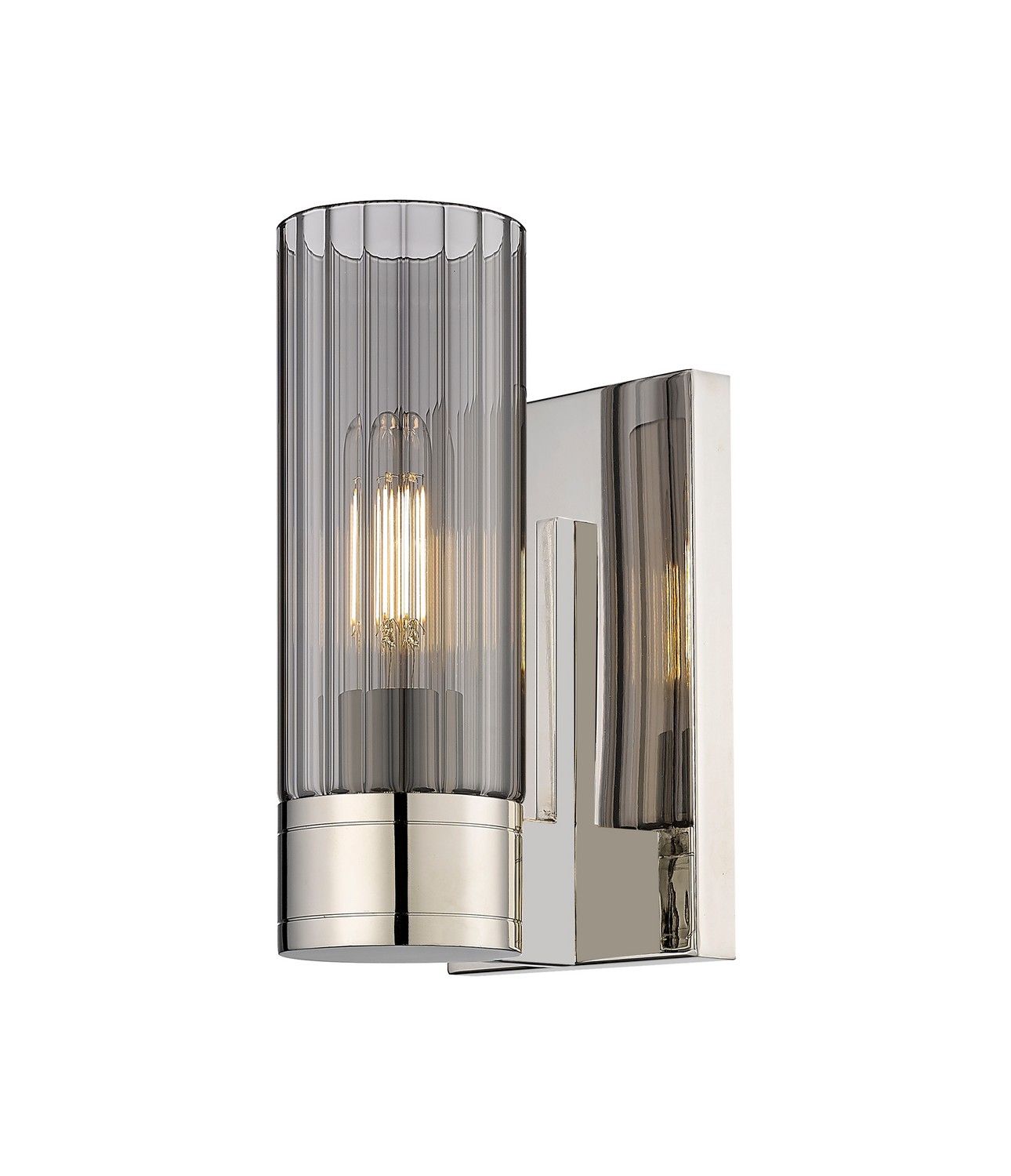 One Light Wall Sconce by Innovations - Downtown Urban Collection, Polished Nickel Finish - 429-1W-PN-G429-8SM