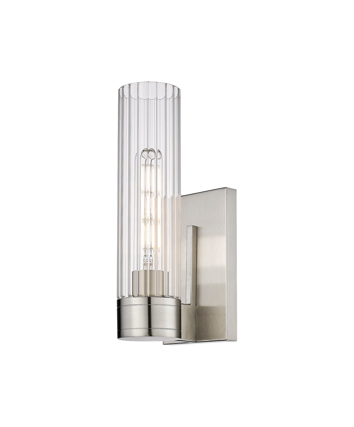 One Light Wall Sconce by Innovations - Downtown Urban Collection, Satin Nickel Finish - 429-1W-SN-G429-11CL