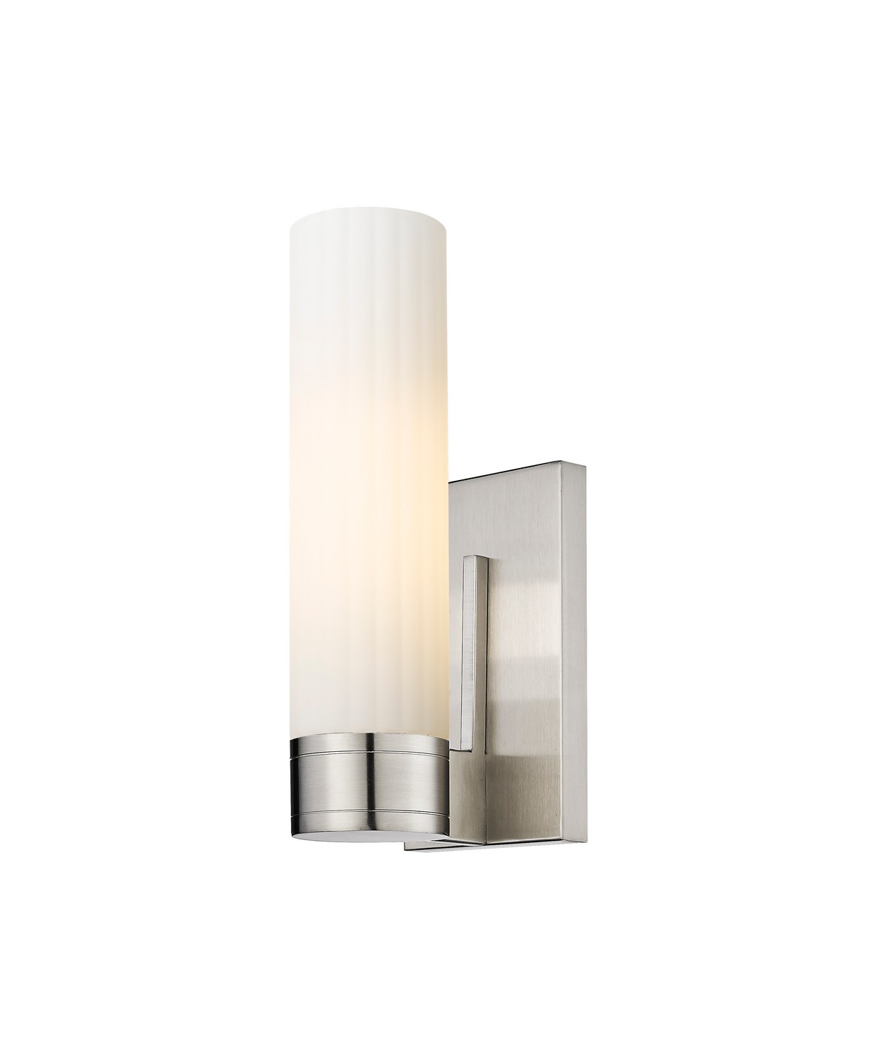One Light Wall Sconce by Innovations - Downtown Urban Collection, Satin Nickel Finish - 429-1W-SN-G429-11WH