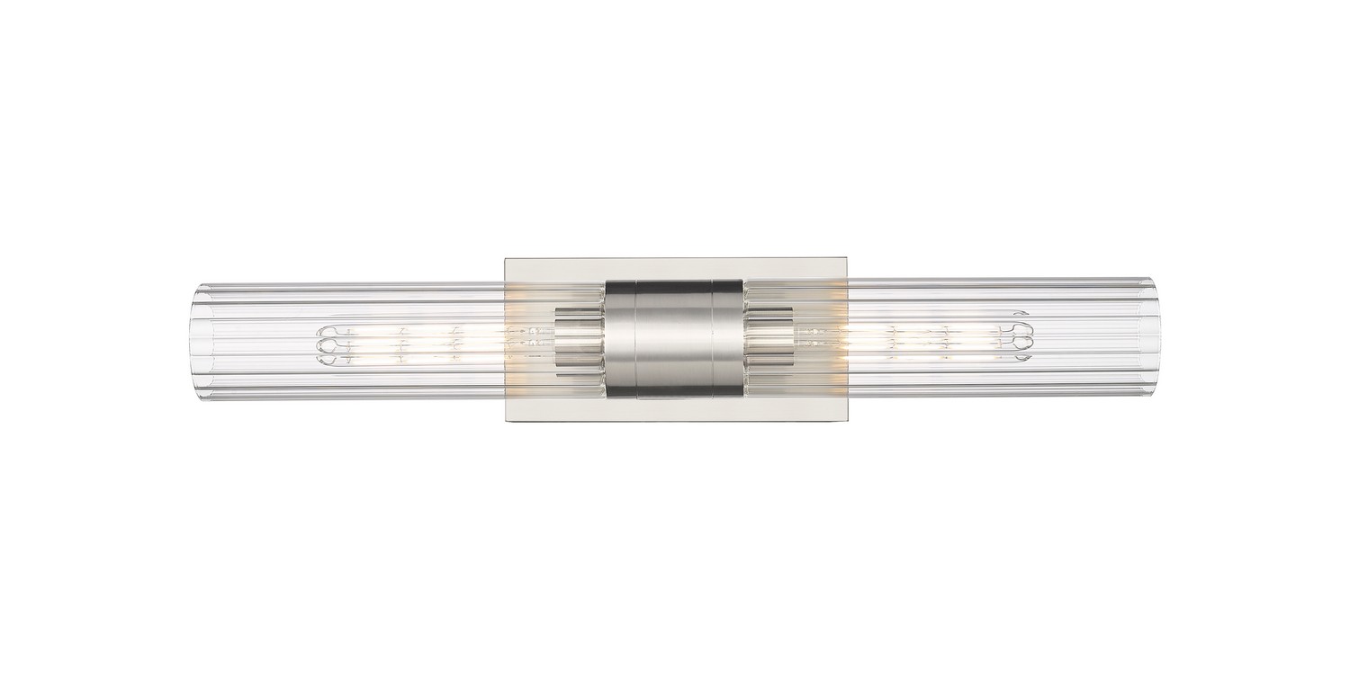 Two Light Bath Vanity by Innovations - Downtown Urban Collection, Satin Nickel Finish - 429-2WL-SN-G429-11CL