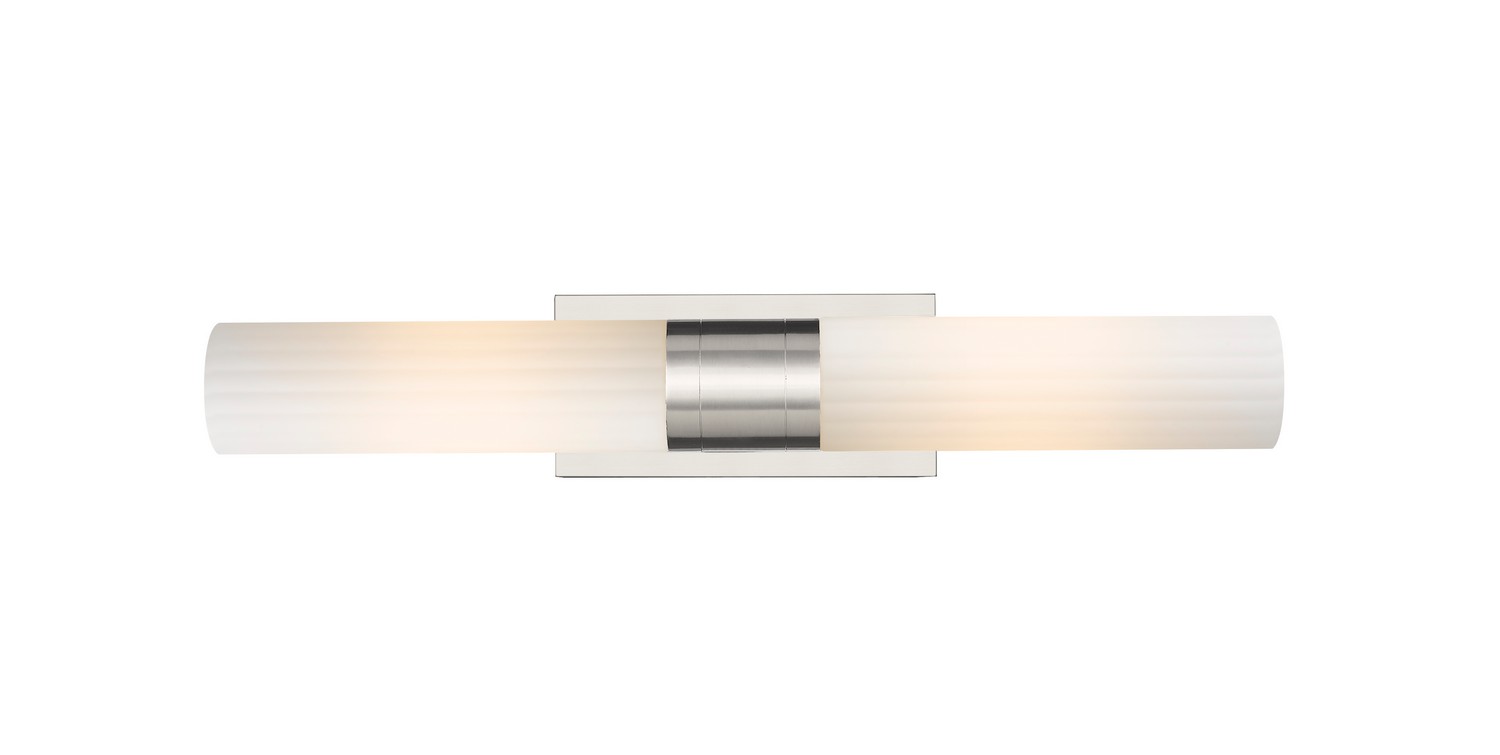 Two Light Bath Vanity by Innovations - Downtown Urban Collection, Satin Nickel Finish - 429-2WL-SN-G429-11WH