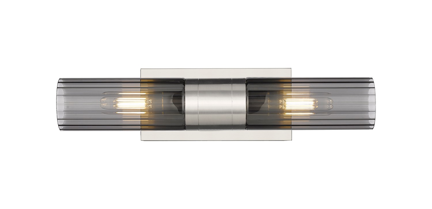 Two Light Bath Vanity by Innovations - Downtown Urban Collection, Satin Nickel Finish - 429-2WL-SN-G429-8SM